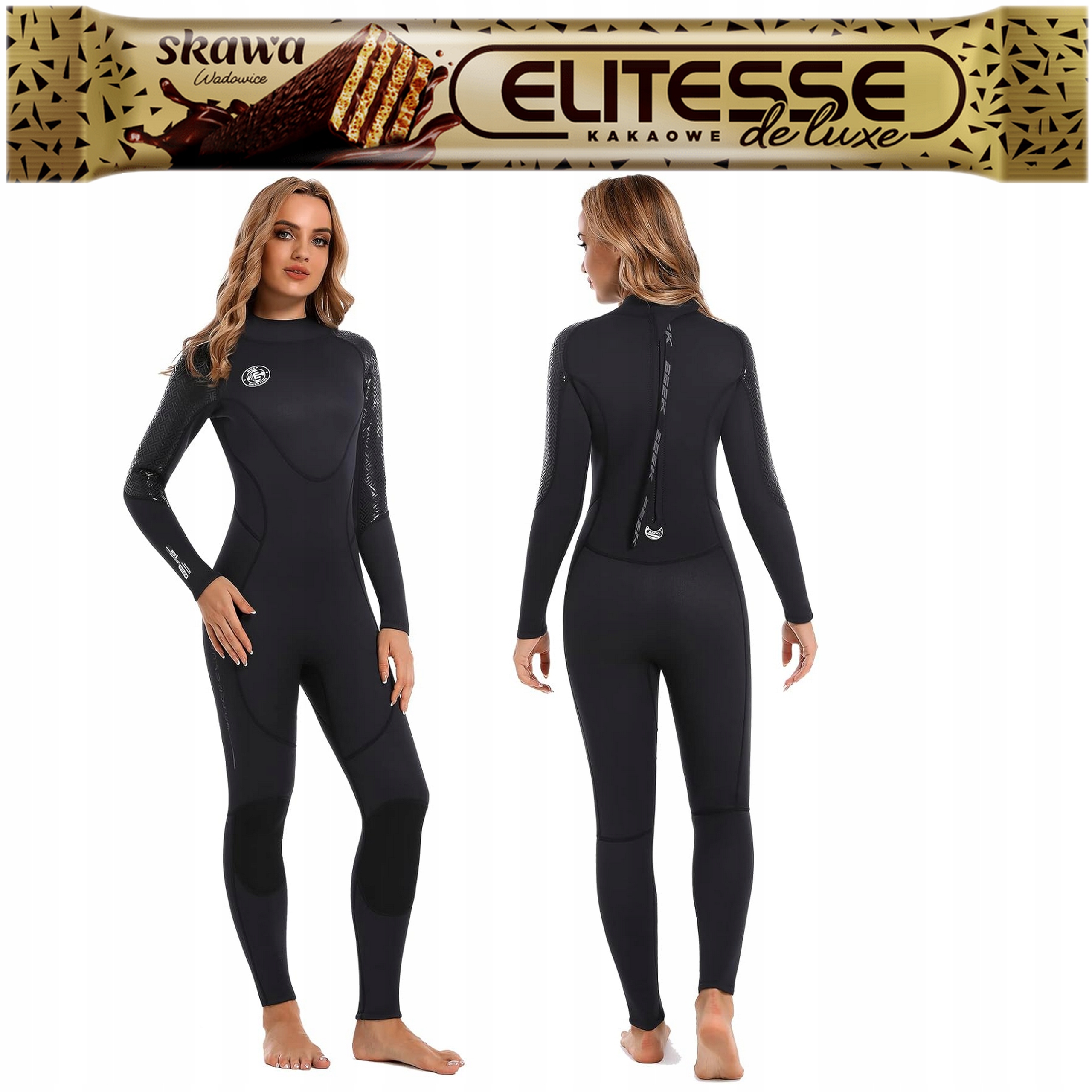 Termo neoprenová potápěčská kombinéza XL černá Beek 3 mm Tlustá