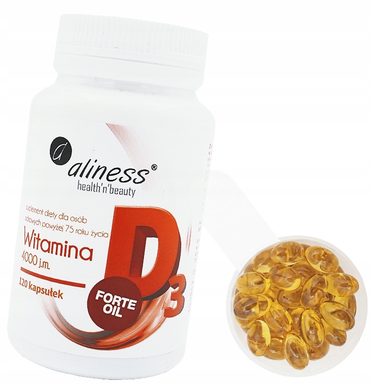 

Aliness Witamina D3 Forte 4000 J.m. 120 Kapsułek