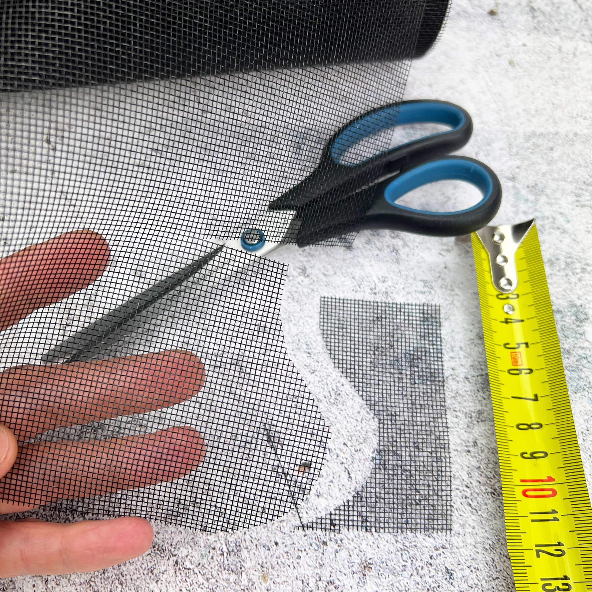 CZARNA siatka na metry 1m x 1m MOSKITIERA włókno Marka NextHook