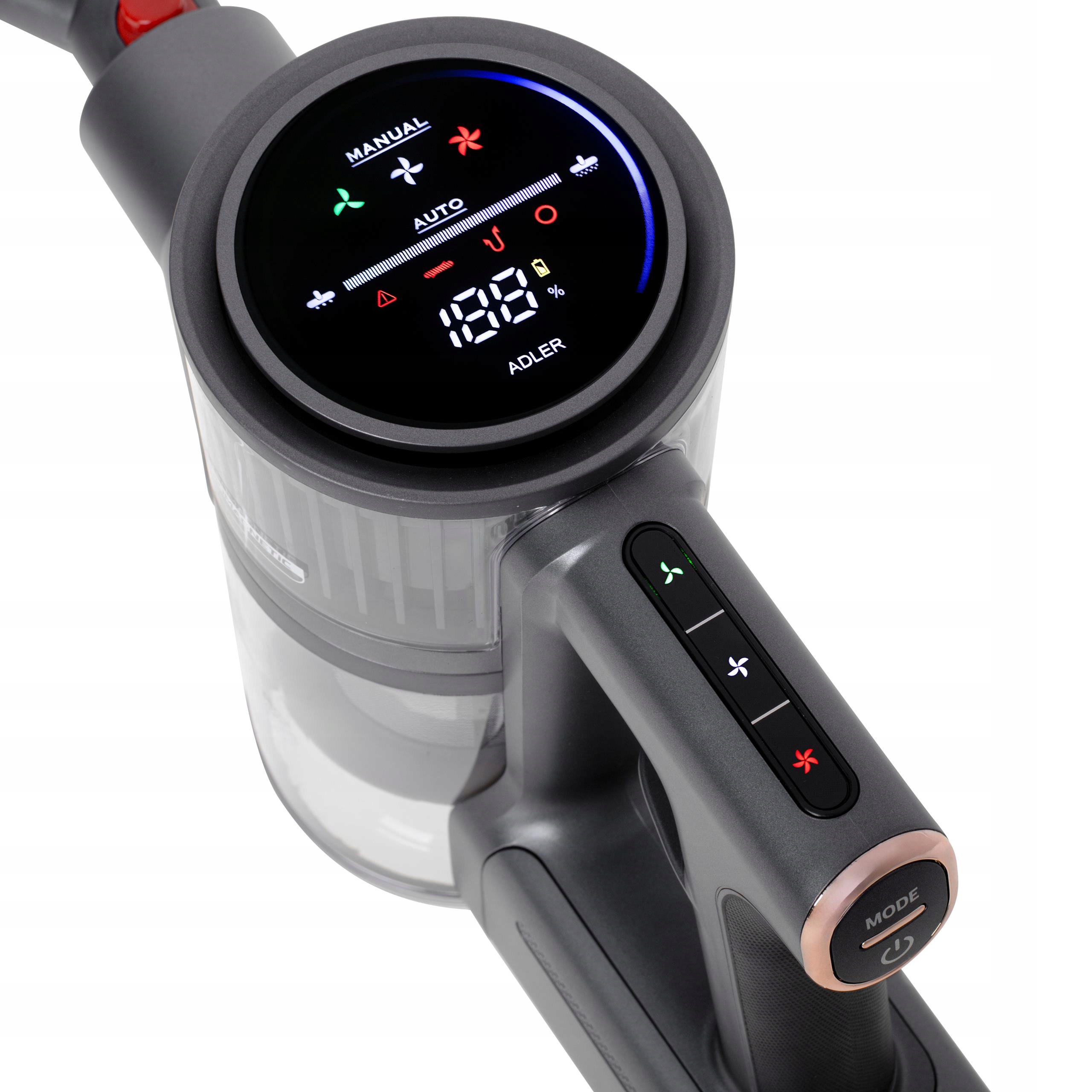 Adler AD 7062 Odkurzacz Pionowy PRO LED - Moc 31 000 Pa, 55 min