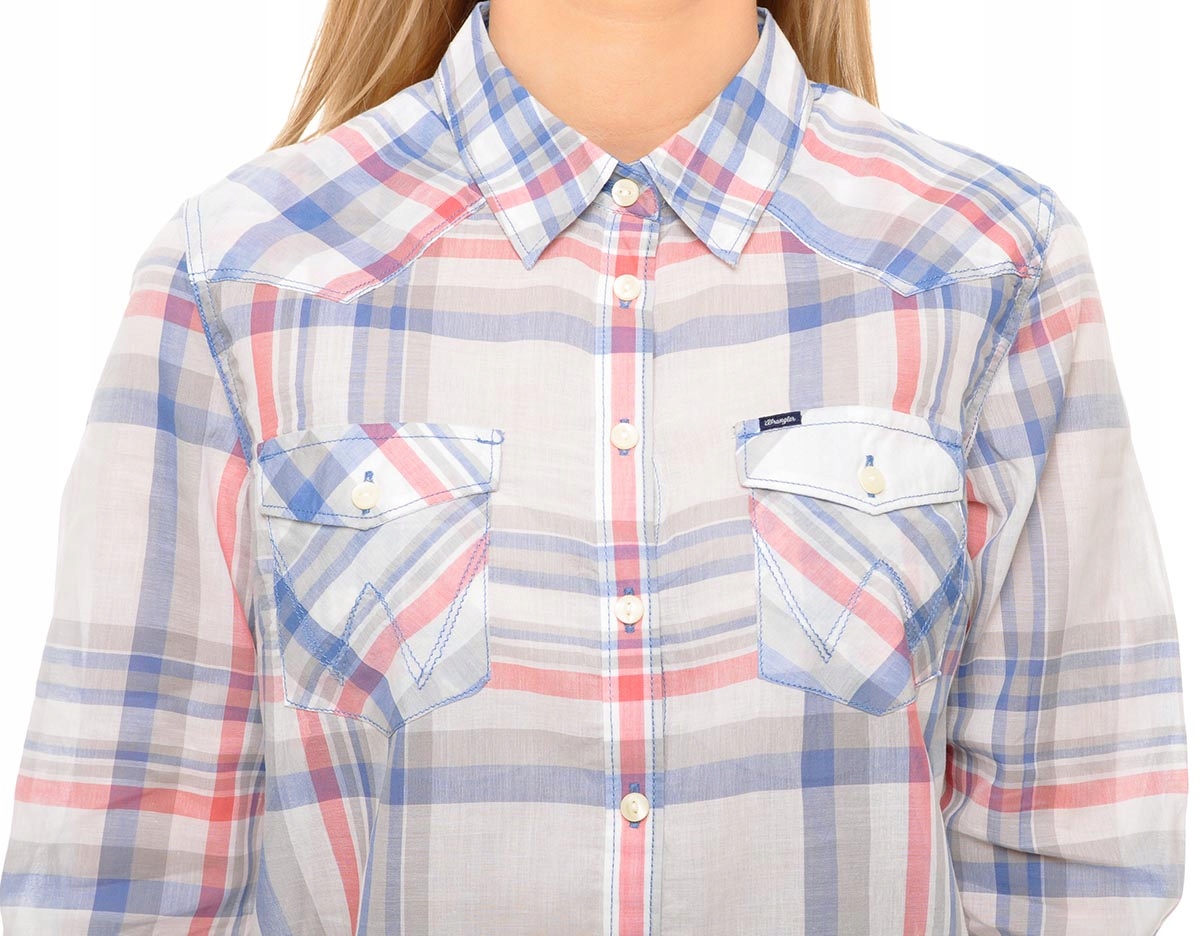 WRANGLER koszula regular WESTERN SHIRT _ XS Zapięcie guziki