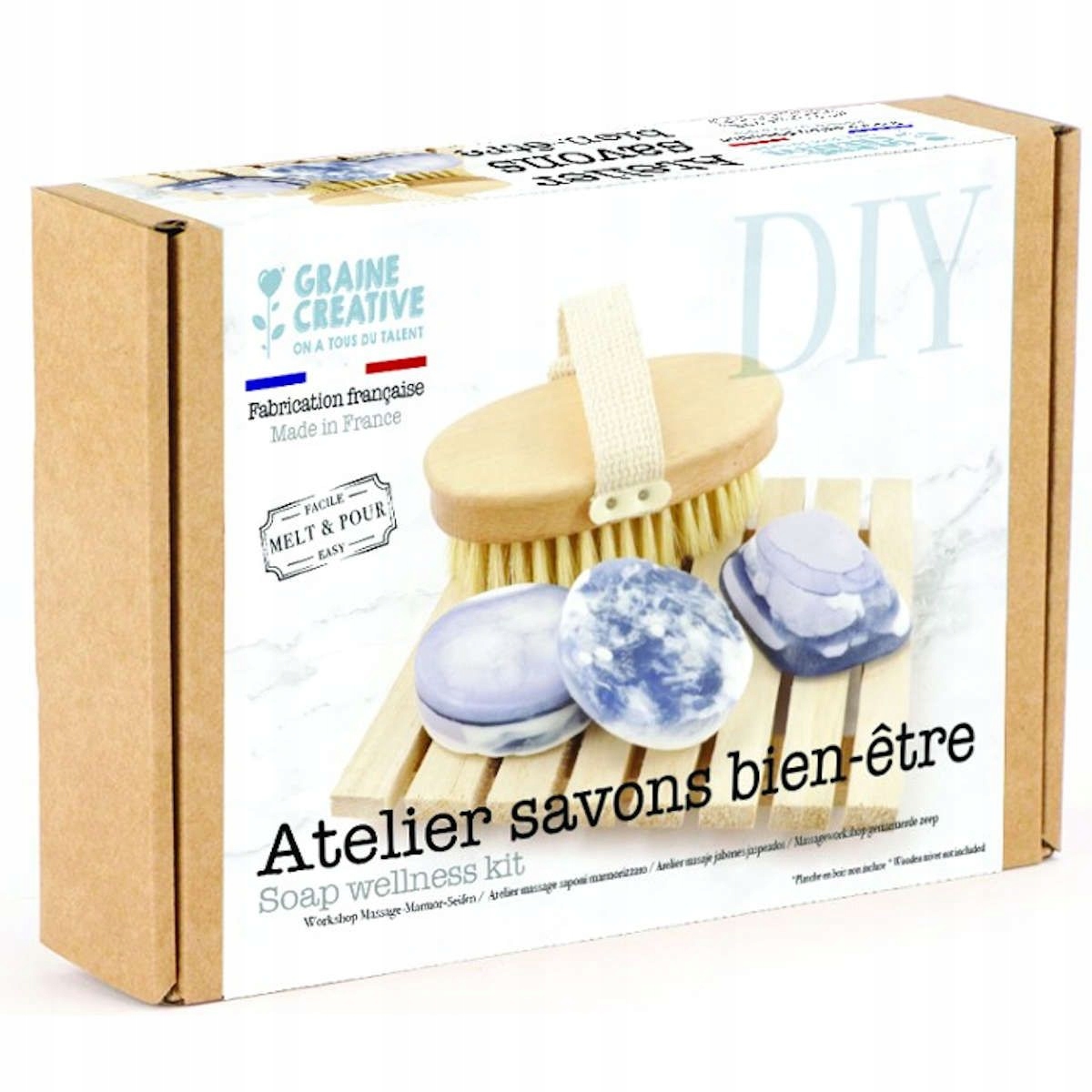 Zestaw mydełka z szczotką do masażu