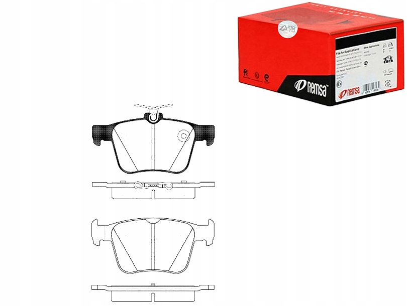 KLOCKI HAMULCOWE REMSA 8V0698451A 3Q0698451 8V0698