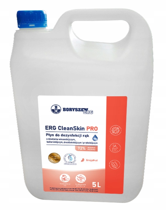 ERG CleanSkin Plus - Płyn do dezynfekcji o działaniu wirusobójczym 5 L