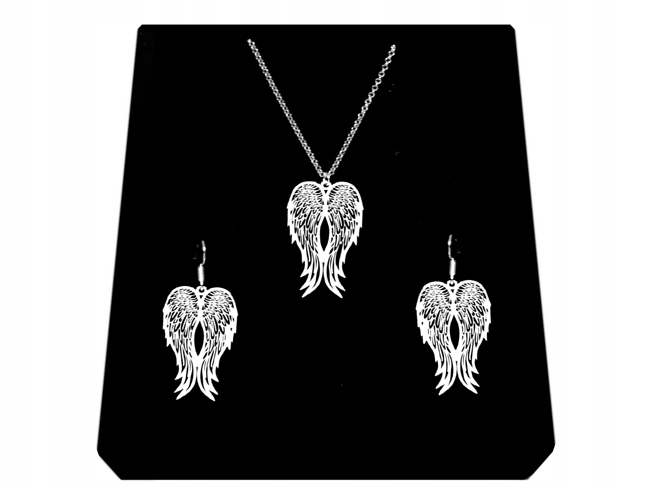 

Srebrny Komplet Duże Skrzydła Anioła srebro 925