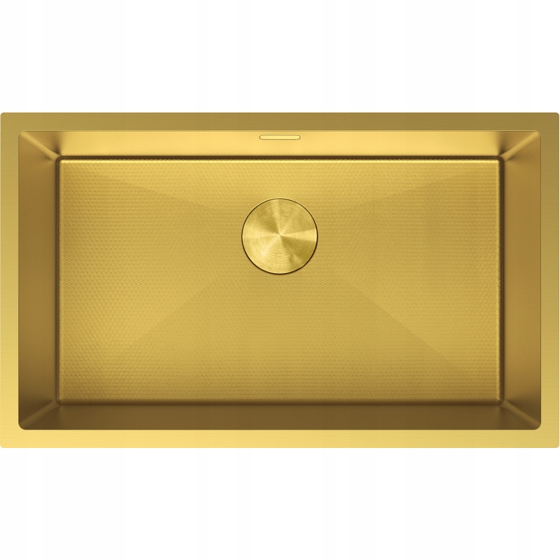 Mexen Trixo Zlewozmywak Stalowy 1-KOMOROWY 750X440MM Złoty Hc