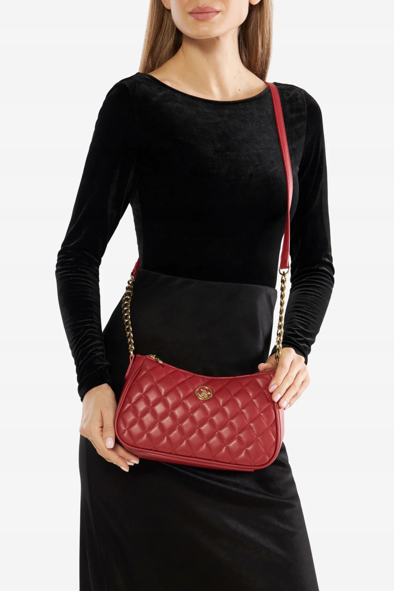 Beverly Hills Polo Club kabelka polyuretanová červená