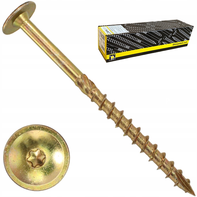 Tesařské vruty 10x220 talířová hlava tx 50 Ks