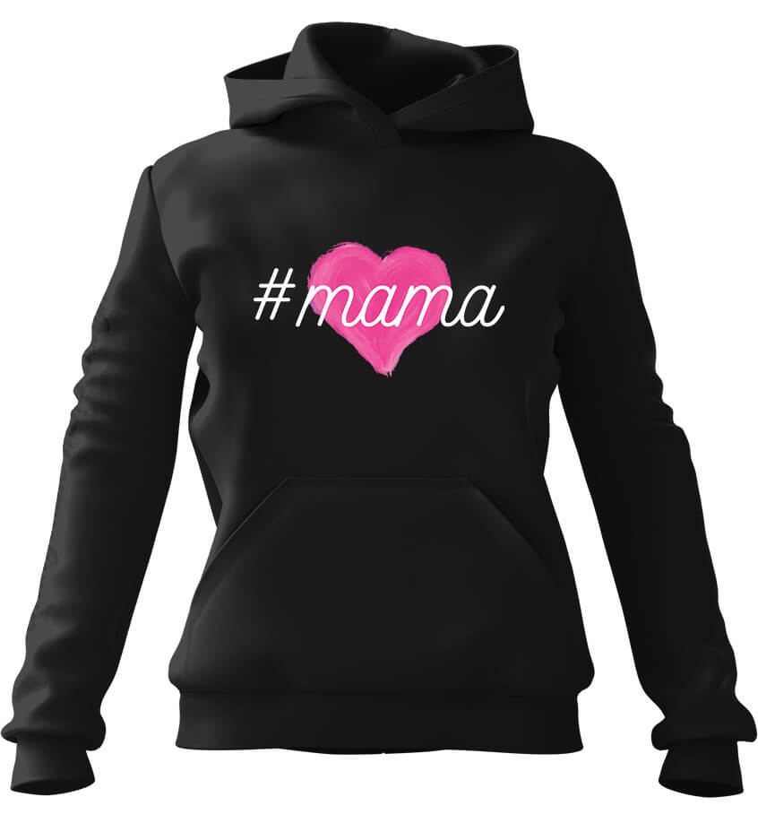 Dámská Mikina #mama s kapucí M