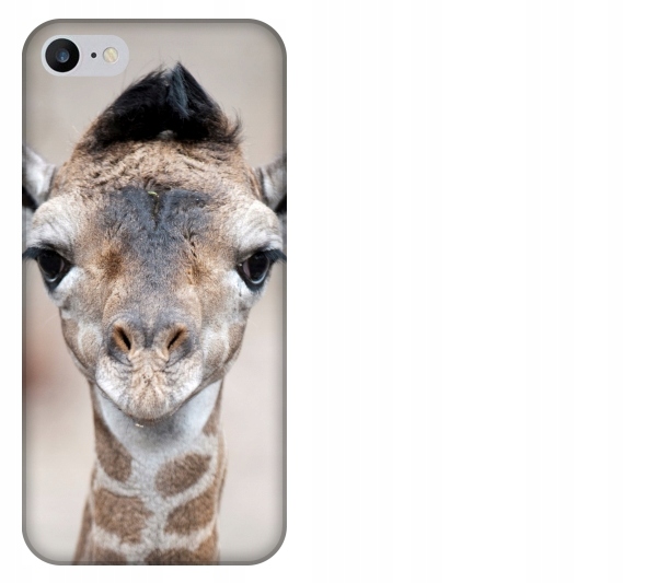 

Etui pokrowiec iPhone 7 Zyrafa smieszne zwierzeta