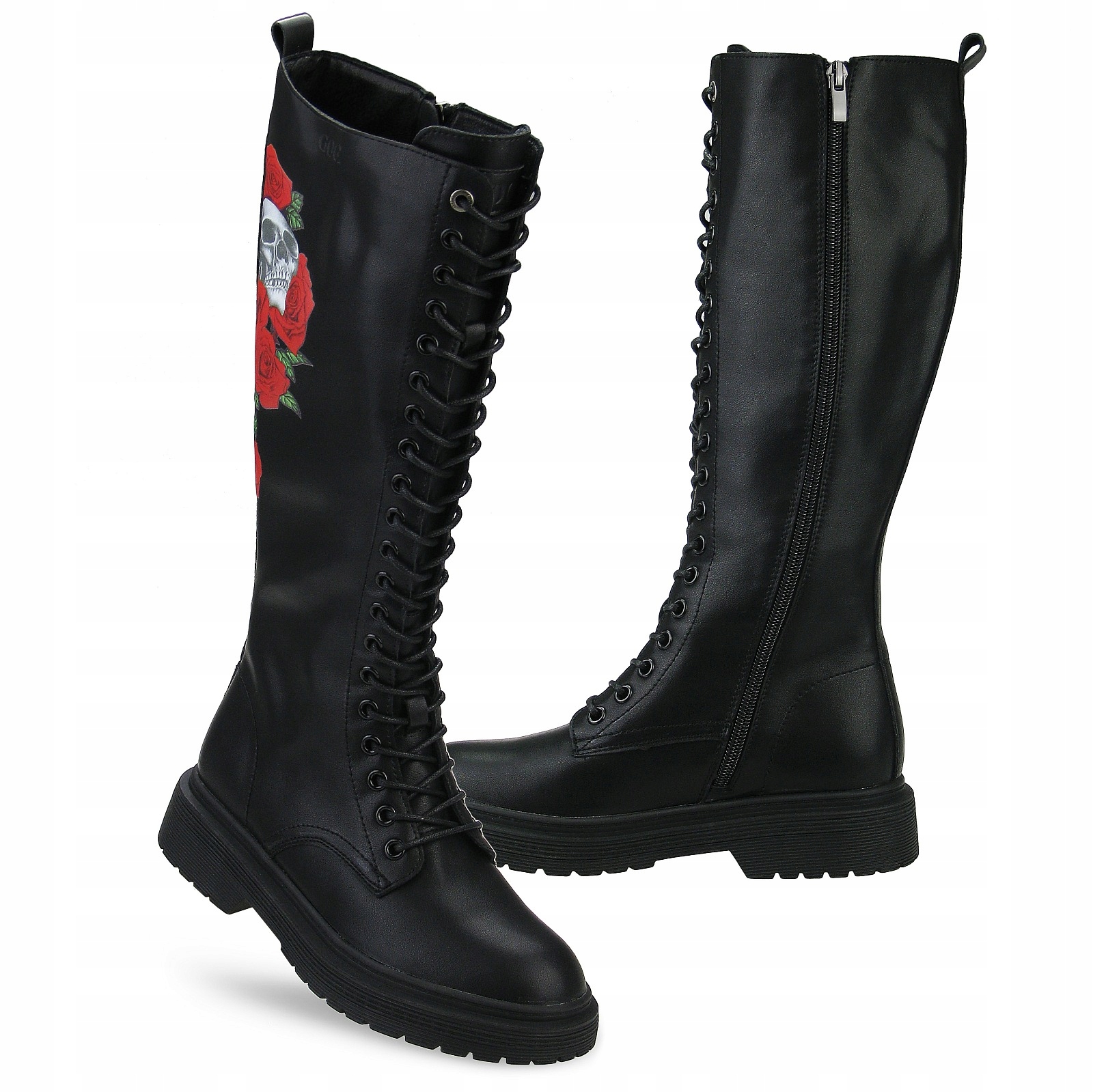 Botki kozaki wysokie GOE glany II2N4042 skóra 37