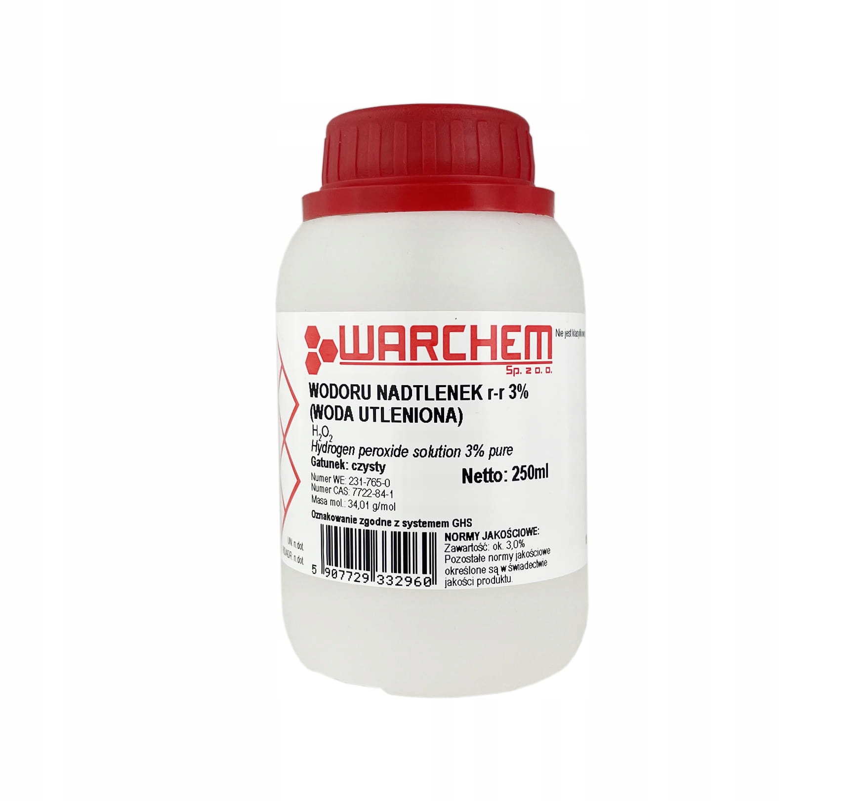 

Nadtlenek Wodoru 3% Woda Utleniona 250ml