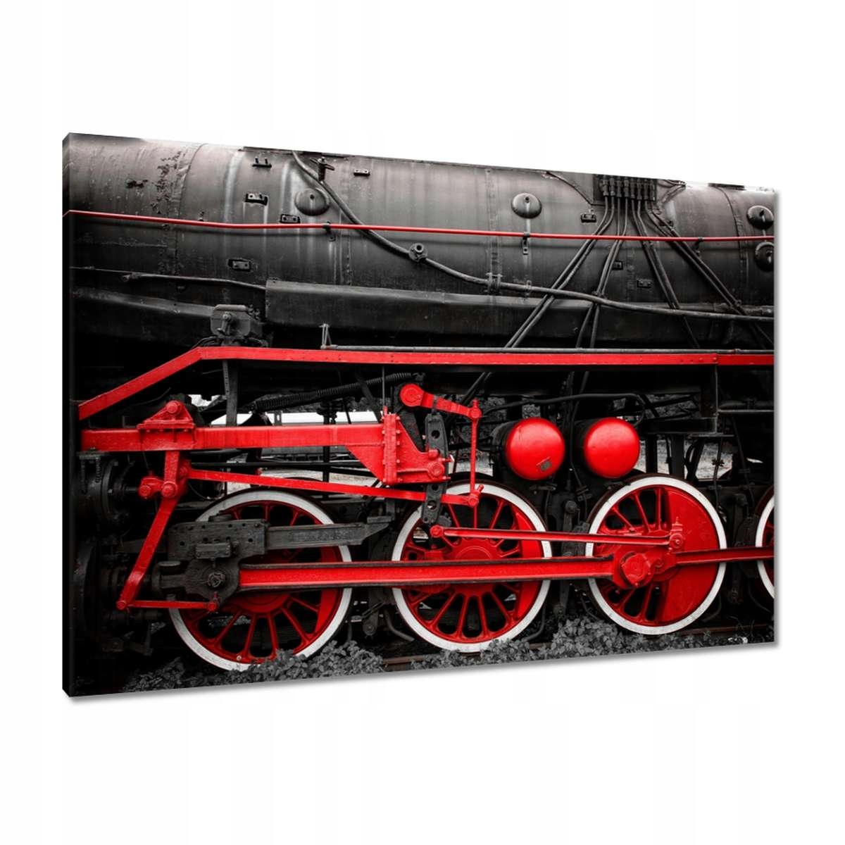 Obrazy 100x70 Červené hnací kola