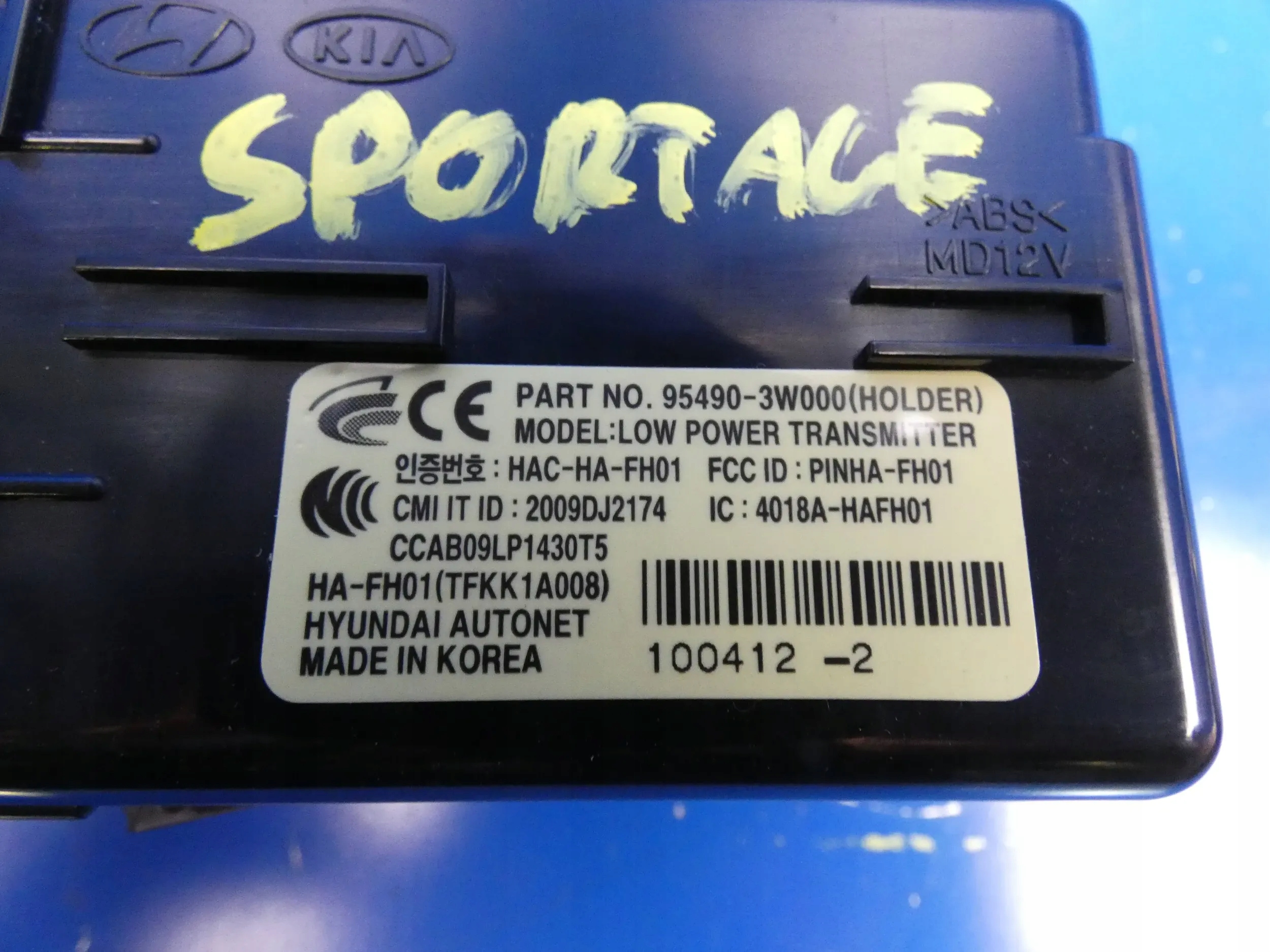 KIA SPORTAGE III player KLUCZYKA STACYJA module