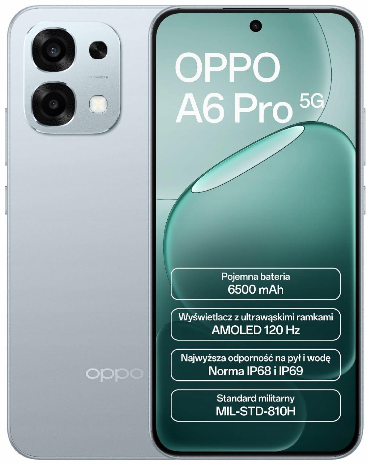 Oppo A6 Pro 5G 8/256GB Nfc DualSIM Lunar Titanium