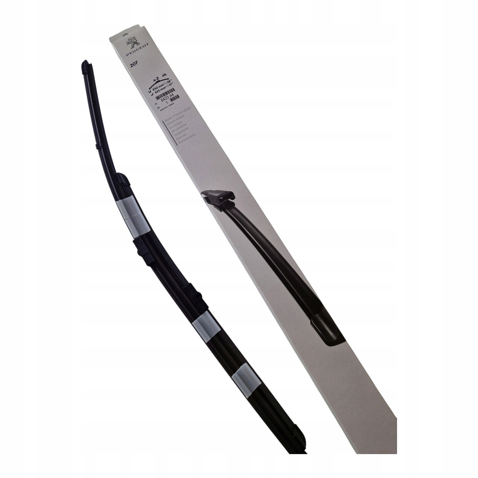 Wycieraczki Komplet Przód 650mm 425mm Citroen Peugeot 207 Psa Oe 6423A4
