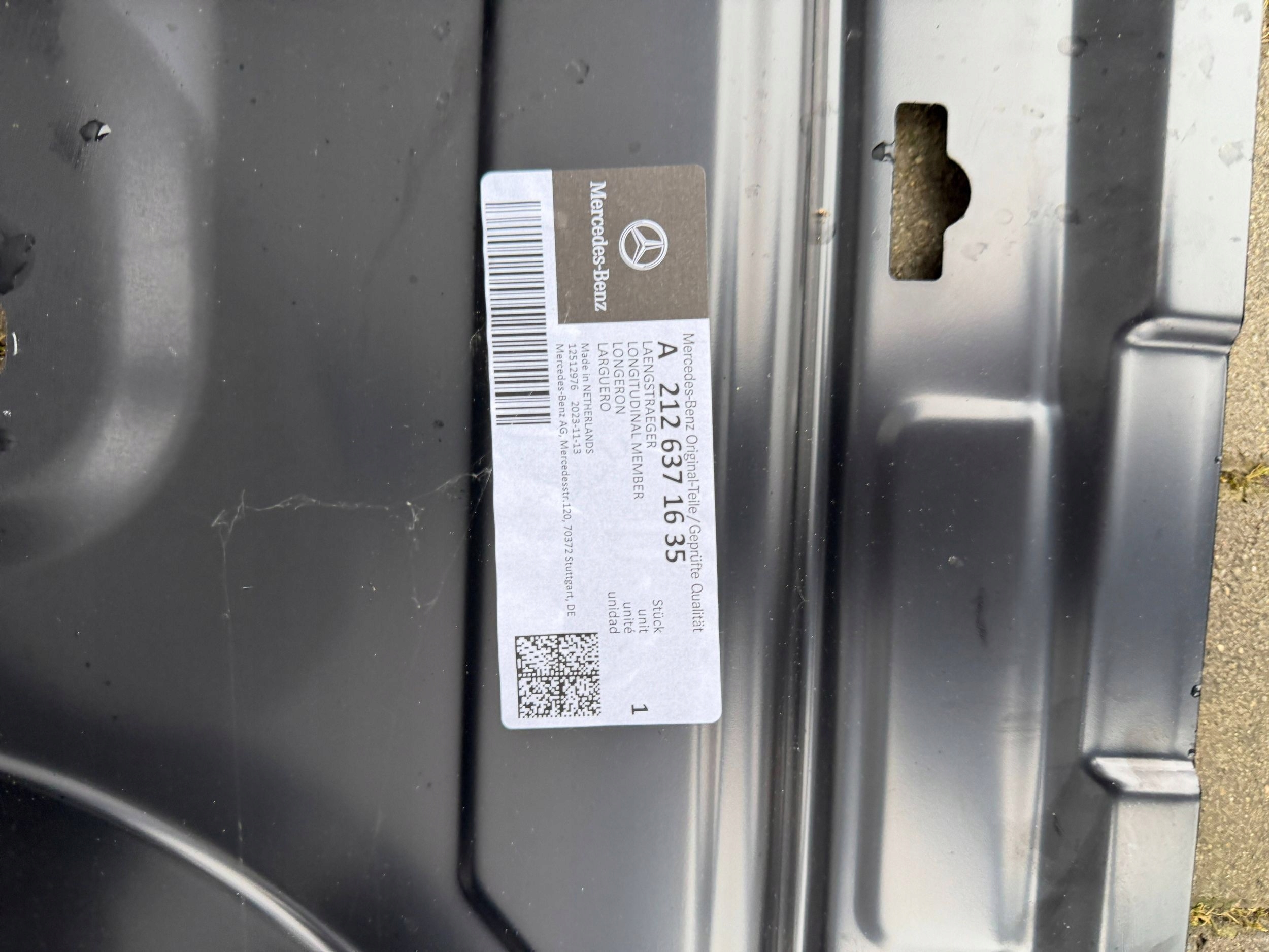 Mercedes-Benz E W212 threshold right front front