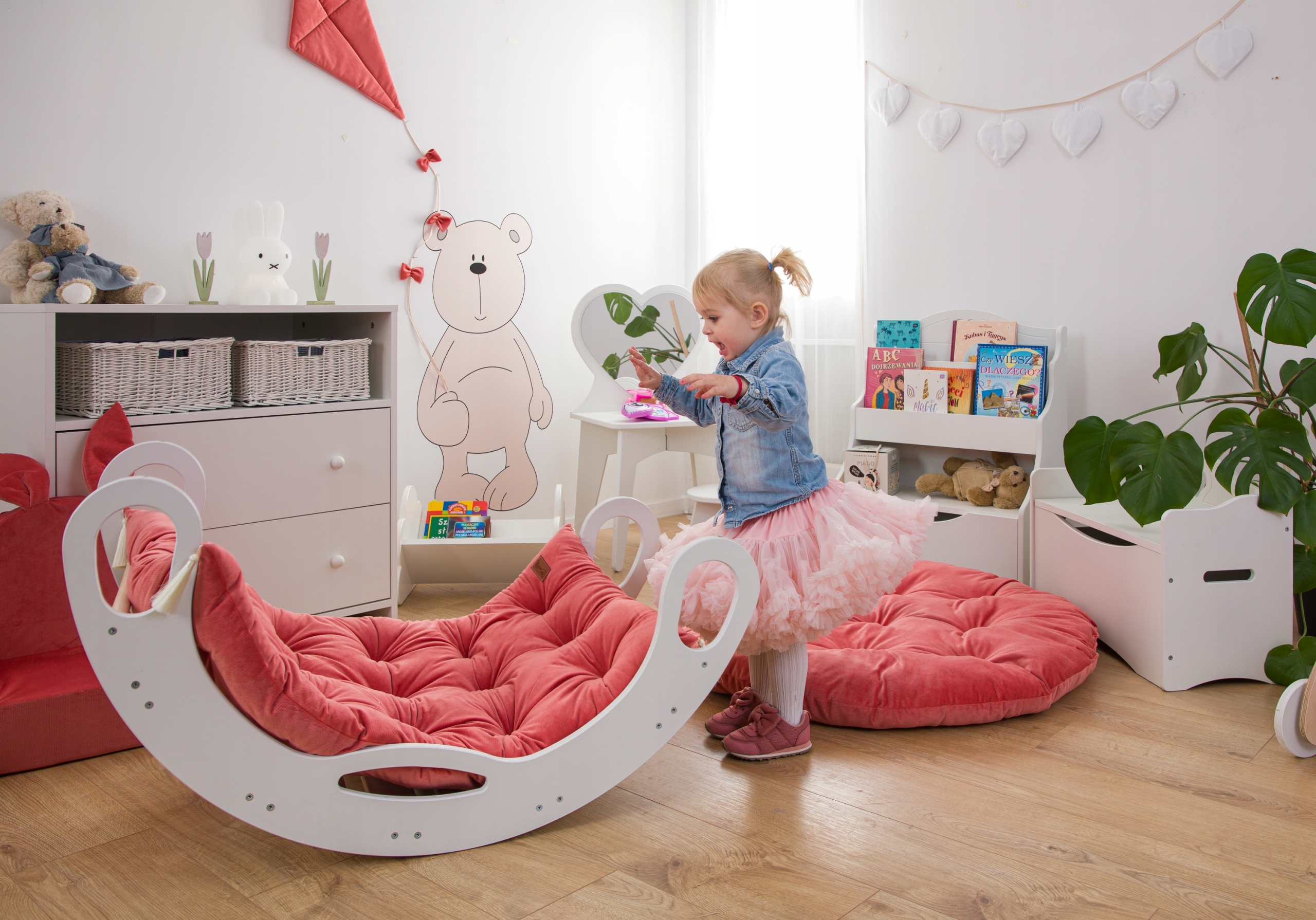 Bujak Montessori drewniany bujaczek+ materac szałwia- zestaw Wiek dziecka 2 m +