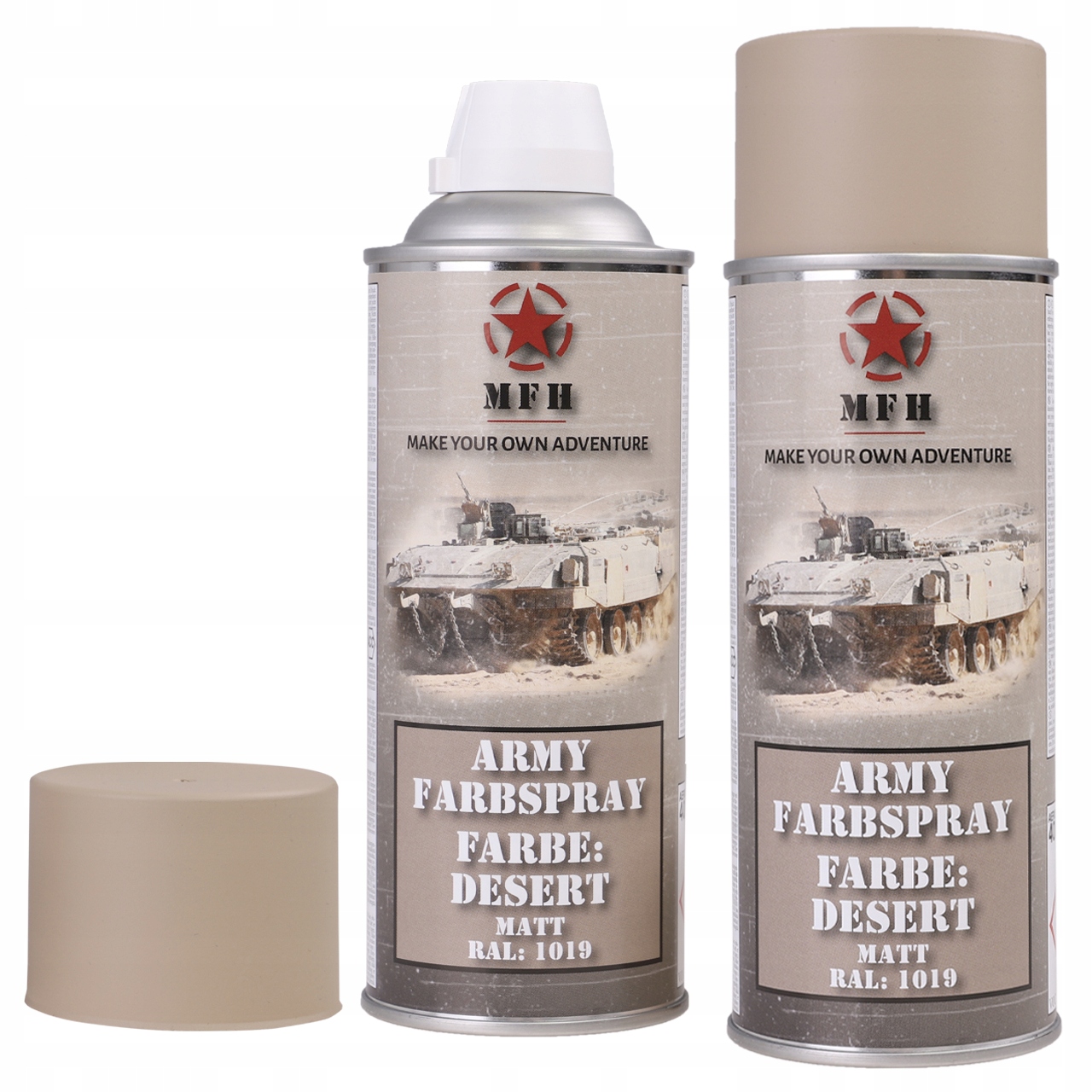 Farba w Sprayu Wojskowa do Maskowania Broni Sprzętu 400ml Mfh Desert Mat