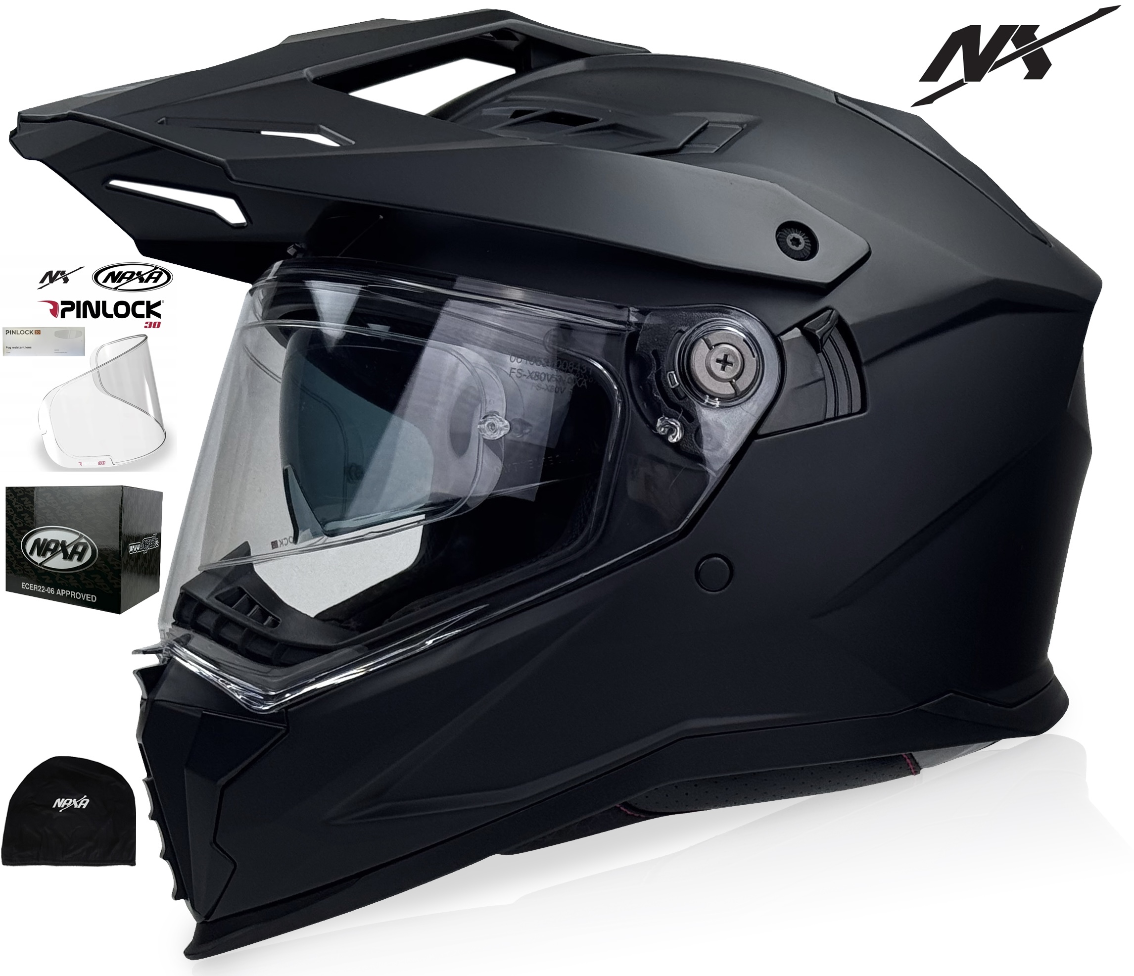 Motocyklová Přilba CO4r.XXL|INTERKOM Ready|blenda+pinlock Anti Para Set