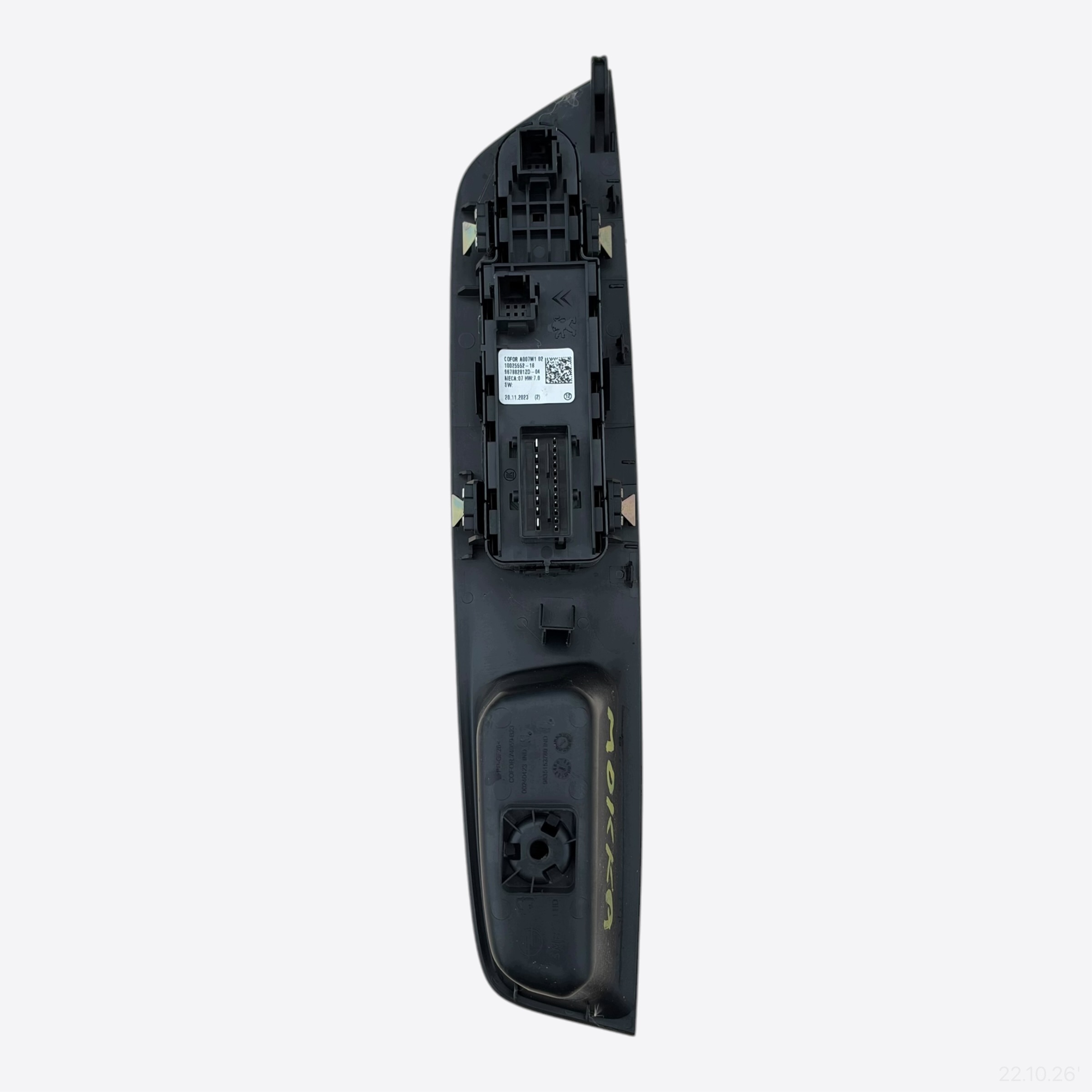 switch control unit of the window OPEL MOKKA B 96788281ZD