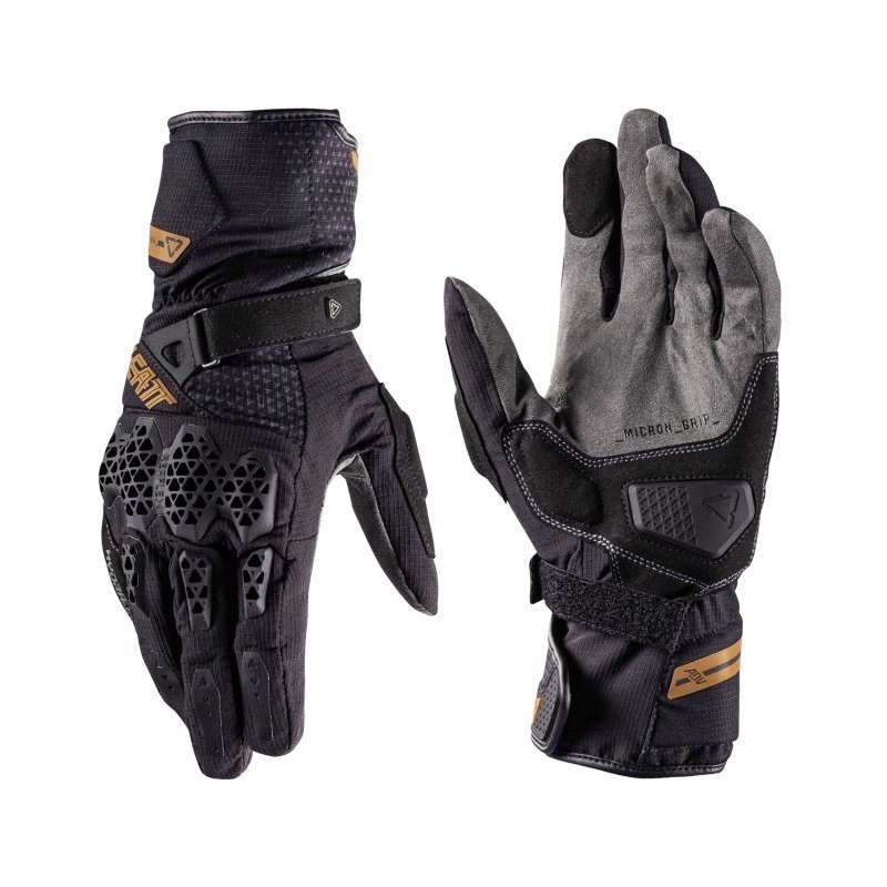 Motocyklové Rukavice Leatt Adv Hydradri 6.5 Stealth Black Grey XL