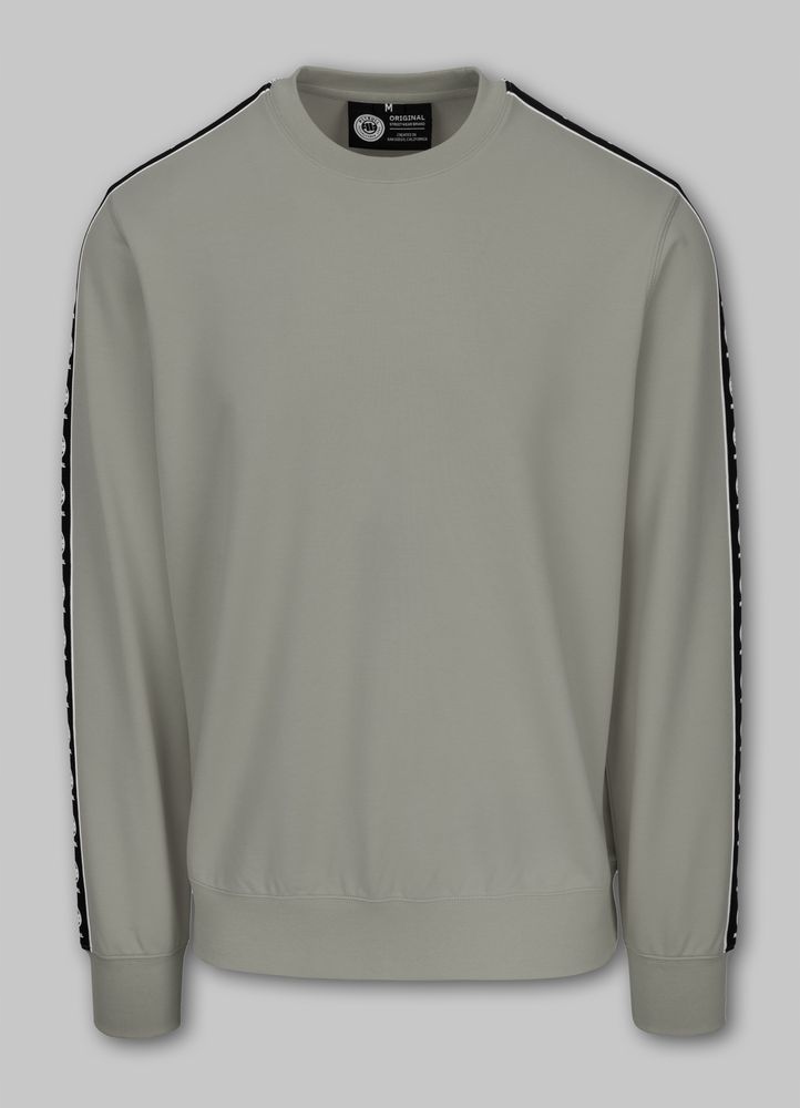 Pánská Mikina bez kapuce Pitbull Crewneck Mikina s lampasy Tape Nugget