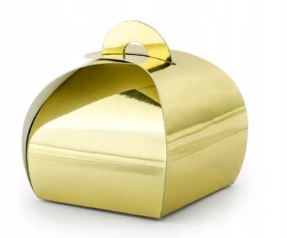 

Podziękowania dla gości złote pudełeczka x 10