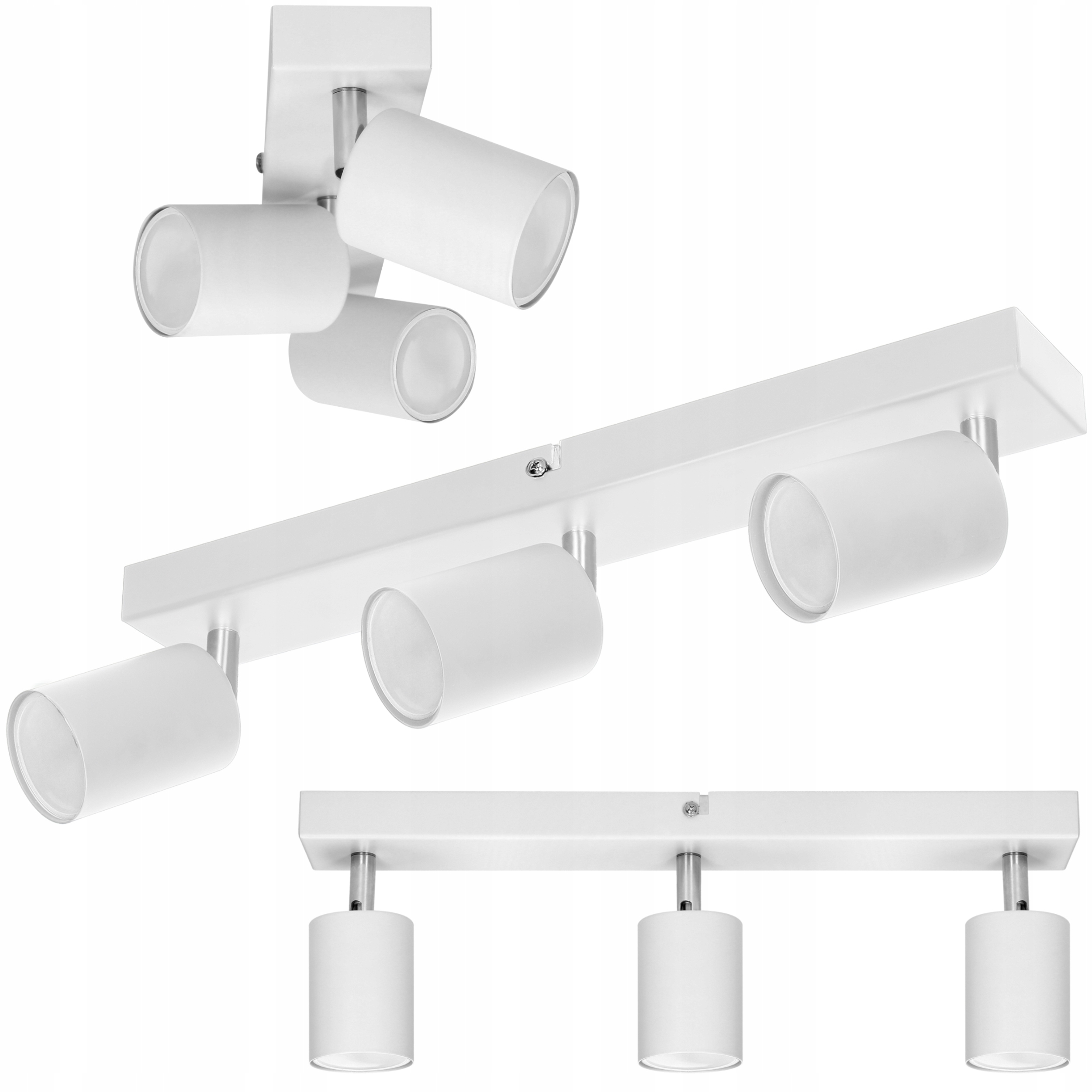 

Lampa Sufitowa Kinkiet Ścienny Spot 3 Ruchomy GU10