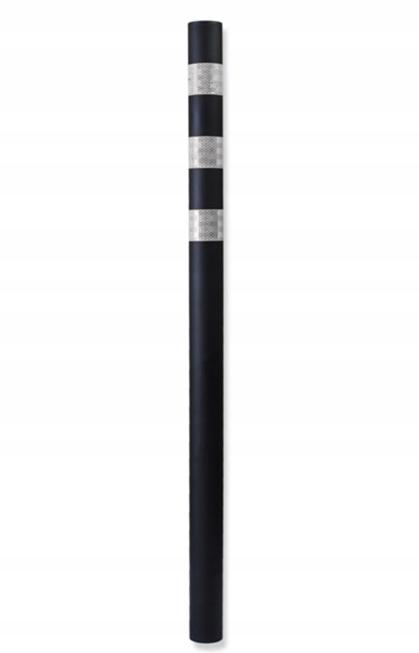 Parkovací sloupek silniční reflexní 3M černý 110cm Průměr= 6cm k zabetonování