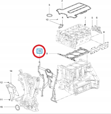 USZCZELKA OBUDOWY ROZRZADU OPEL CORSA D 1 0 B
