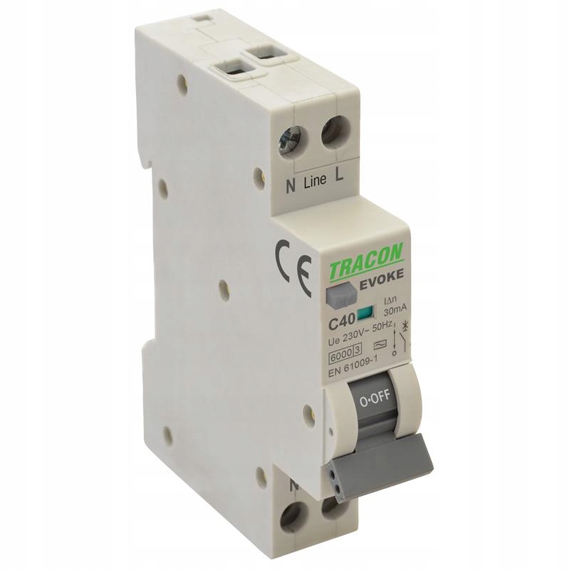 Elektronický proudový spínač s čelem 20A C 2P EVOKEC2003 Traco