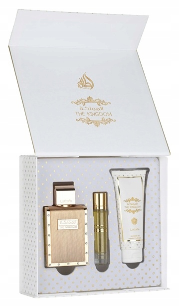 Sada Lattafa The Kingdom Men Edp 100 ml Edp 12 ml sprchový gel 100 ml