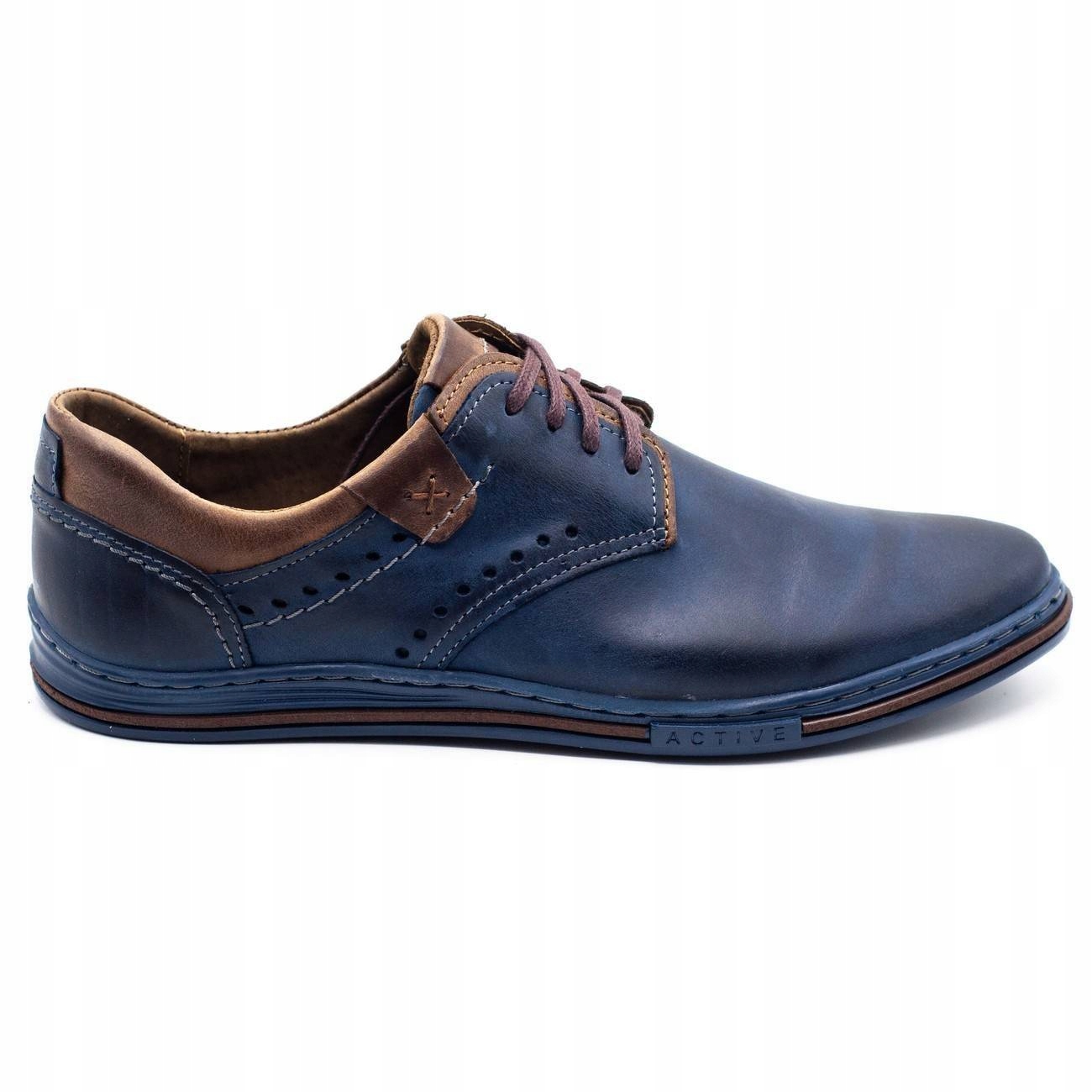 

Buty Męskie Olivier Skóra Casual 402 GRANAT/08 44