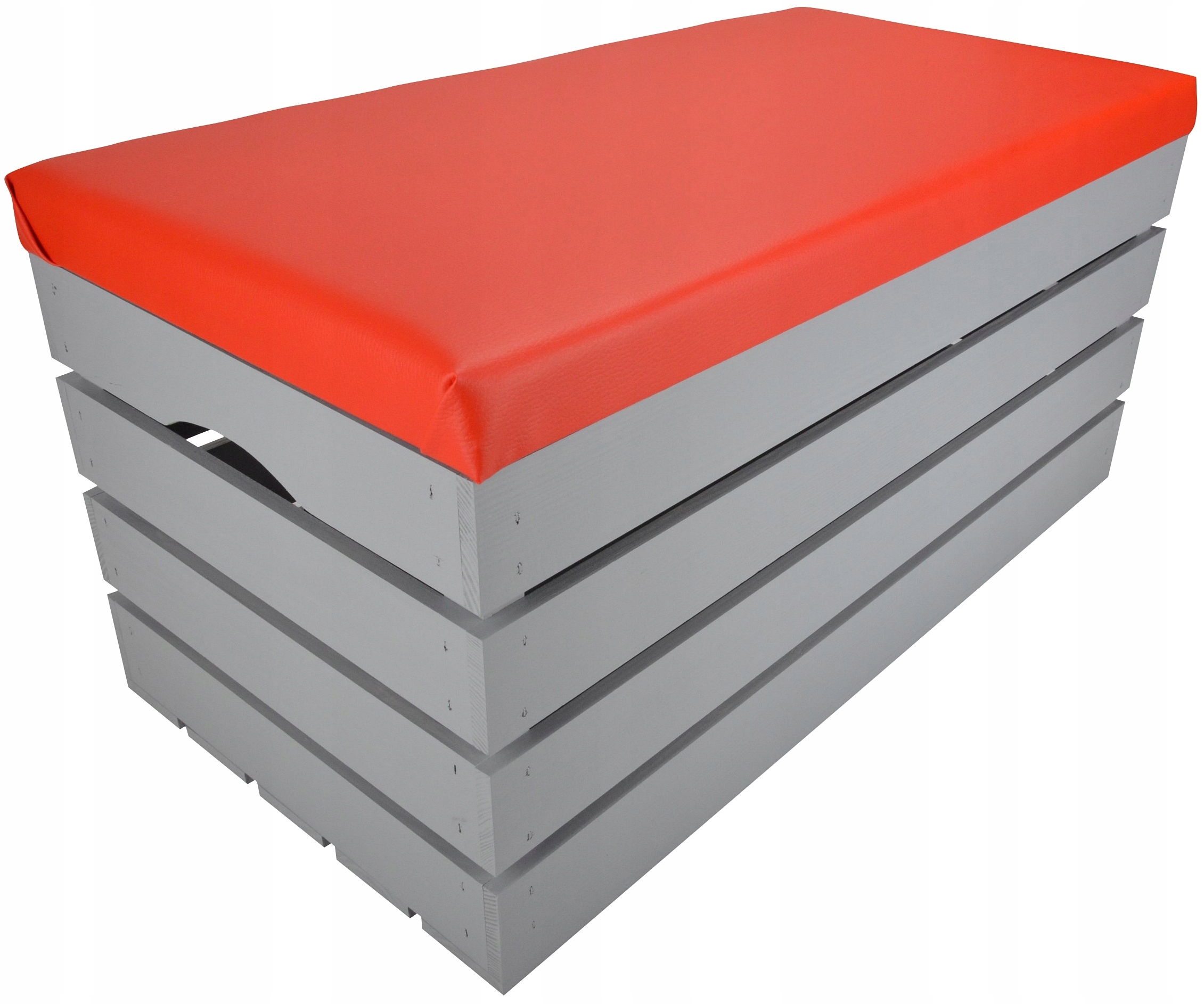 Velká Šedá Skříňka S Sedákem Taburet Dřevěná