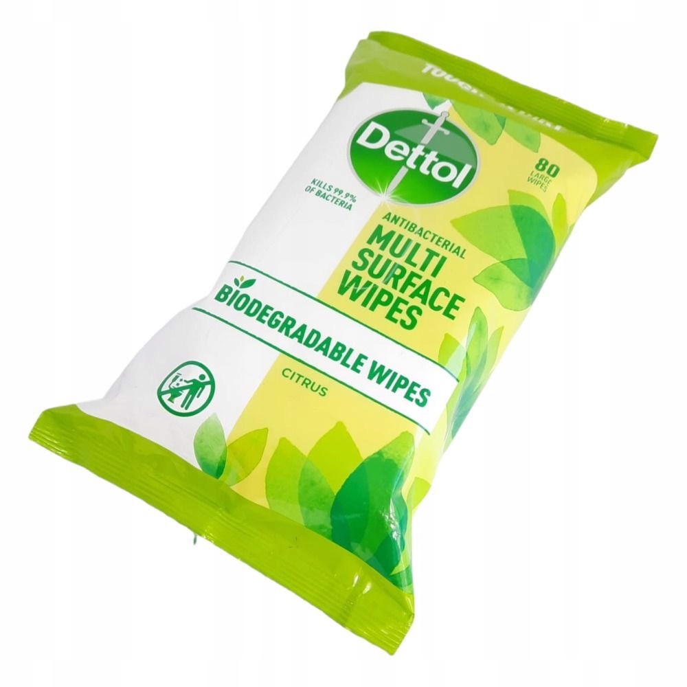 Dettol Antibakteriální ubrousky velké a'80 1 ks