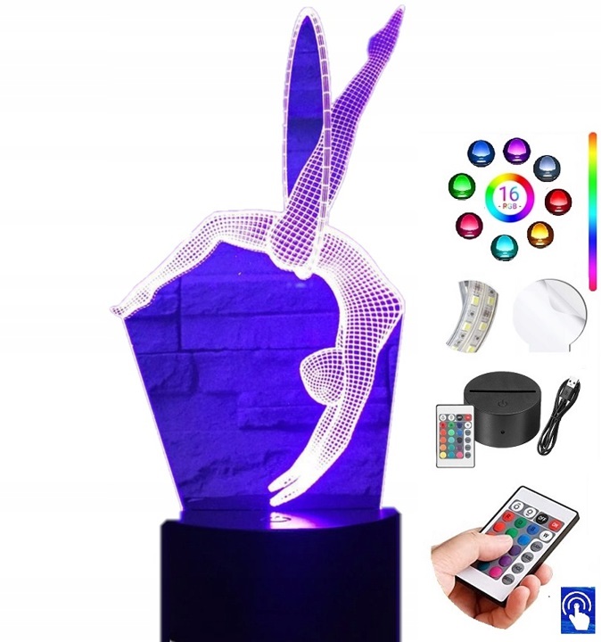 

Lampka na biurko Gimnastyczka 16kol. Led Plexido