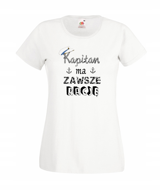 

XL Koszulka Damska Marynarz Żeglarz Kapitan Morze