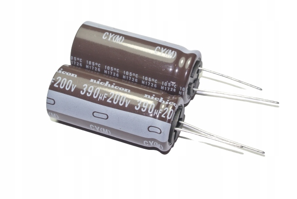 

Kondensator 390uF 200V 20% 105° Long Life Nichicon