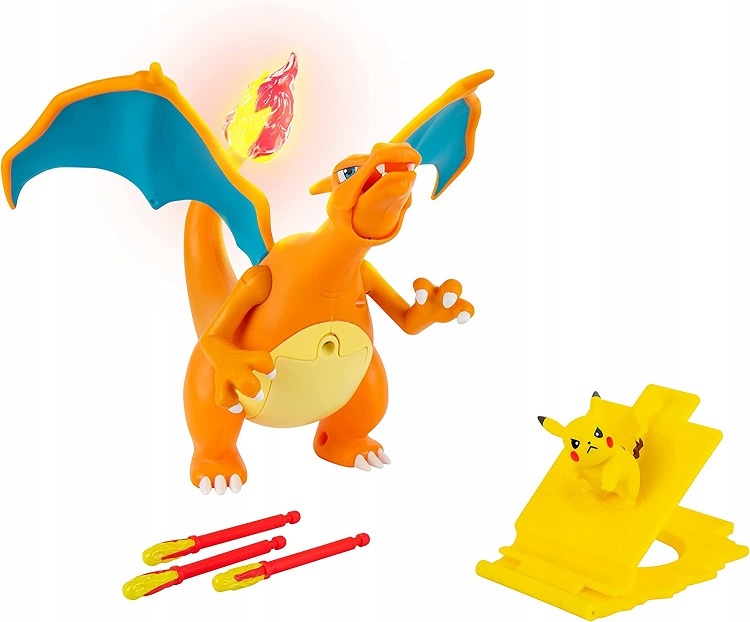 POKEMONY INTERAKTYWNA FIGURKA CHARIZARD + PIKACHU PKW2731 Marka Jazwares