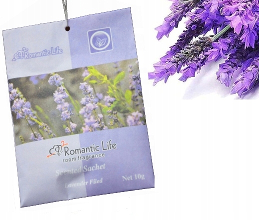 ZAWIESZKA DO SZAFY SAMOCHODU ŁAZIENKI LAWENDA ODŚWIEŻACZ ZAPACH NA MOLE