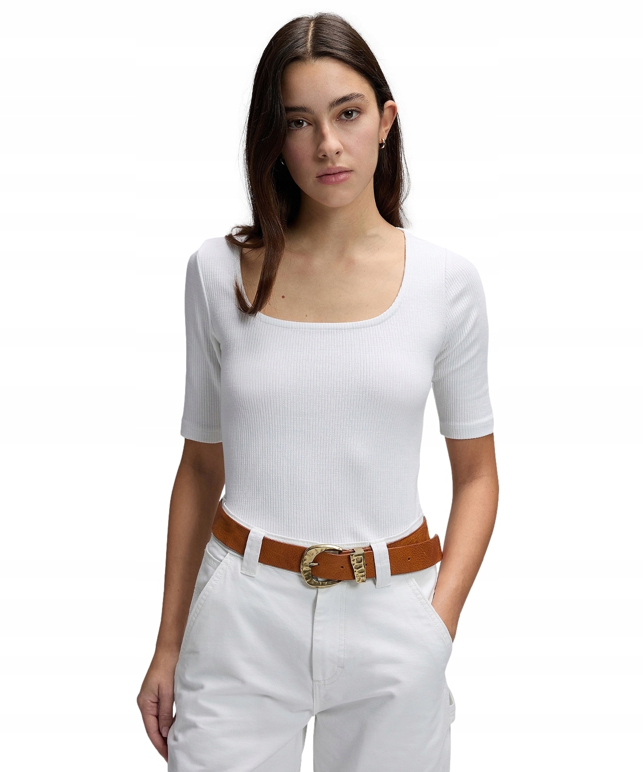 Tričko Lee Ss Squared Neck 112377002 Bright White M