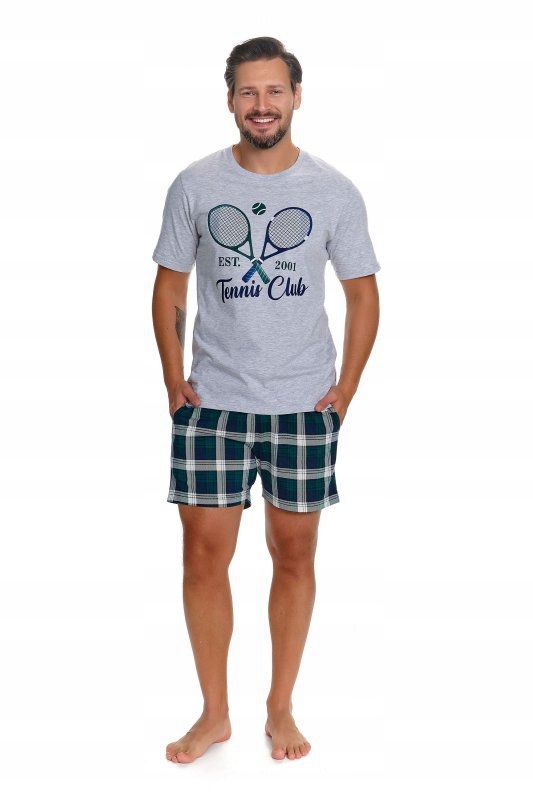 Pánské pyžamo Pmb 7401 Tennis šedé 2XL