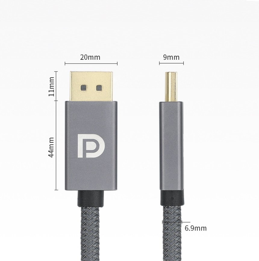 Przewód DisplayPort 1.4 DP-DP 8K 60Hz 4K HDR 2m Marka bez marki