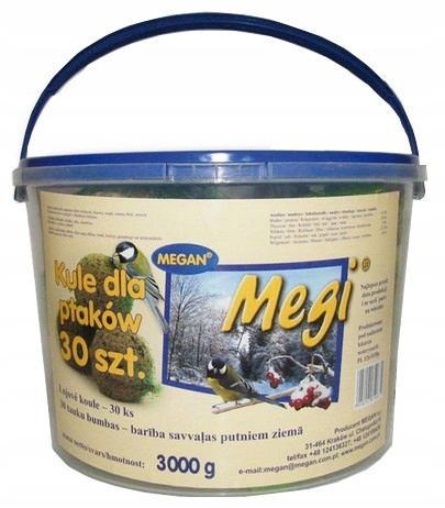 Levně Megan Zimní koule malý kbelík 30ks [ME152]