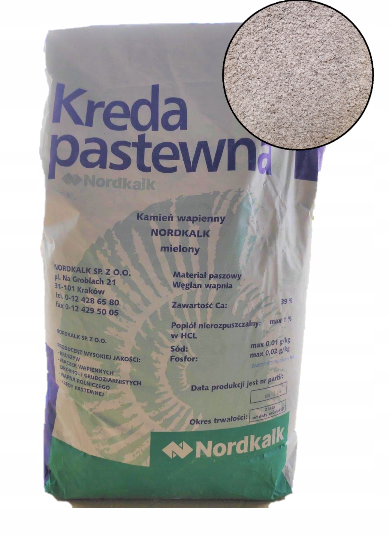 

Kreda Pastewna, Na Skorupki Dla Kur, 5KG,