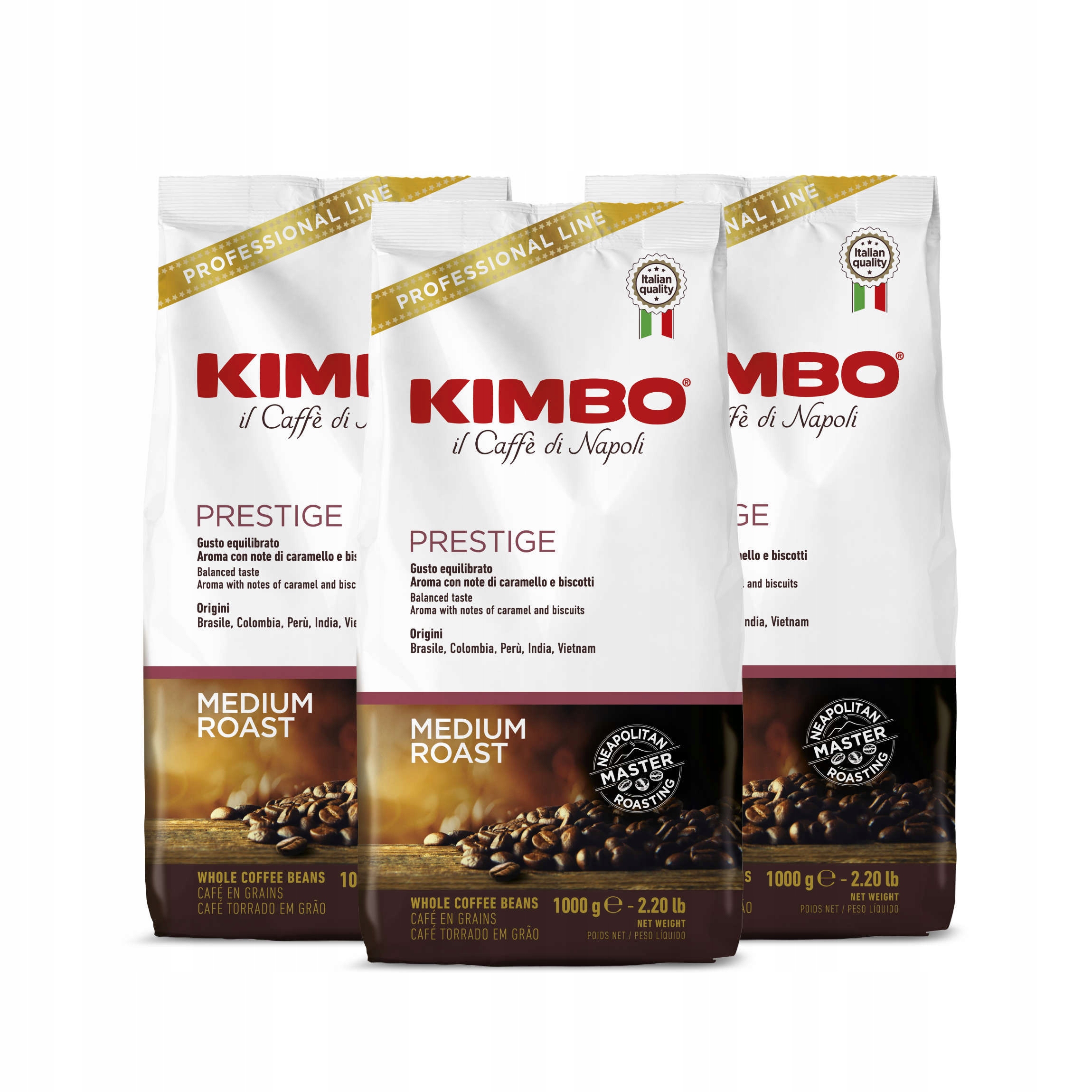 Kawa ziarnista Kimbo Espresso Bar Prestige 3x1kg