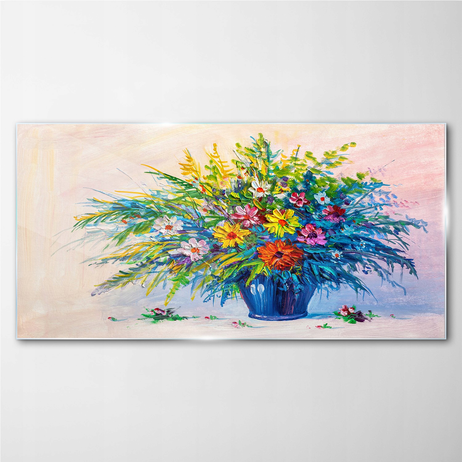 

Obraz szkło hartowane z nadrukiem Kwiaty 100x50 cm
