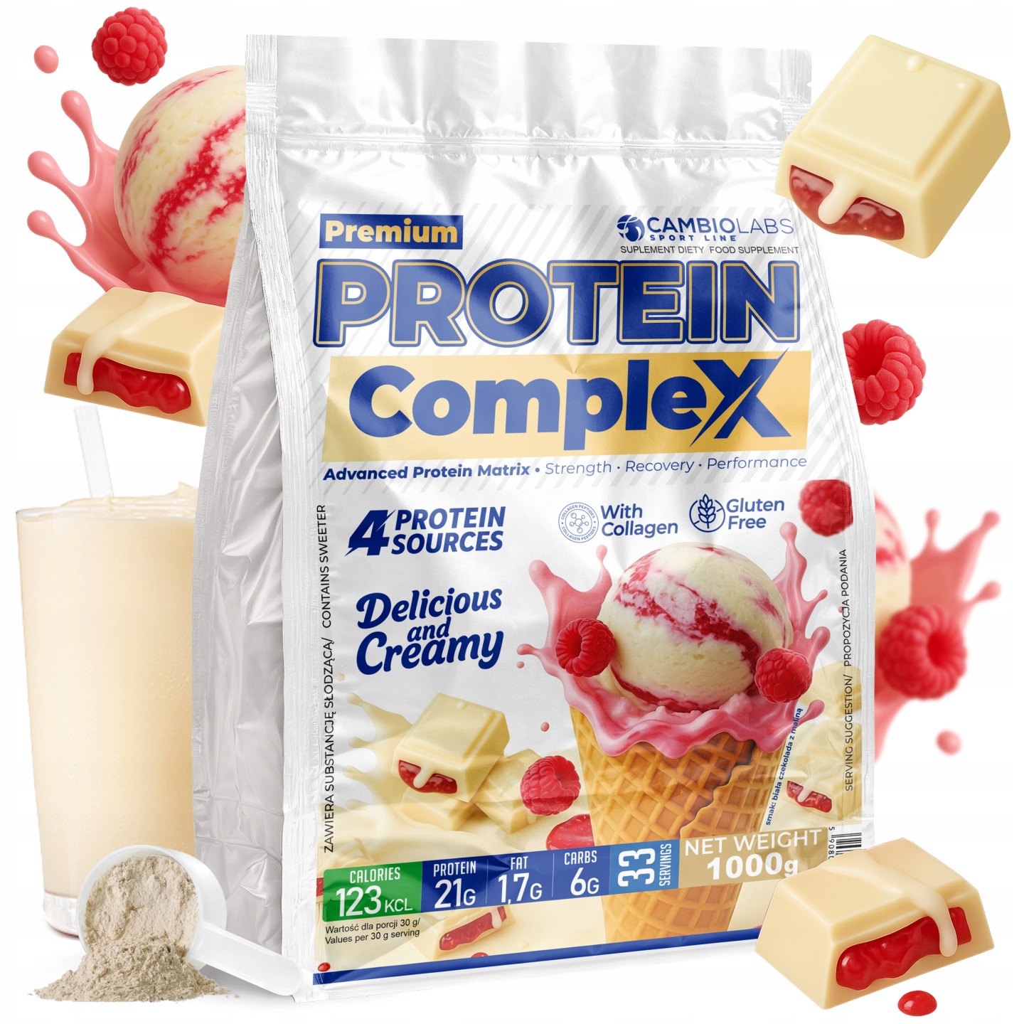 Syrovátkový Protein Wpc, Kolagen, Albumin – Protein 1 kg 4 zdroje