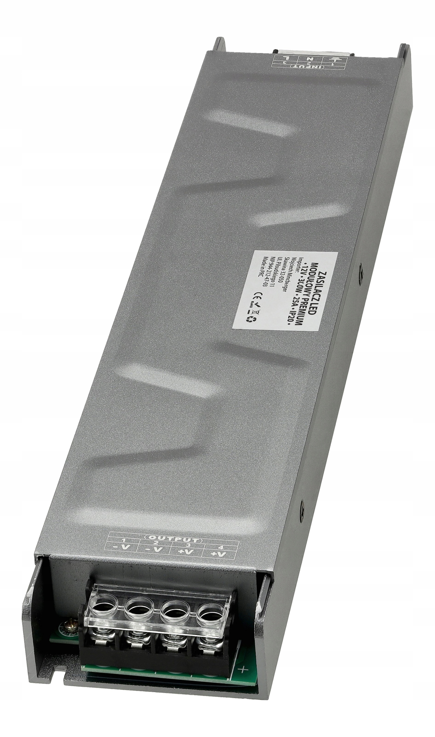 Napájecí zdroj Led transformátor 12V 300W 25A pro modulární pásky Premium Berge